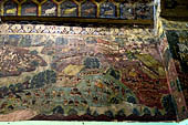 Paintings on the wall of the outer cloister of the Mahamuni Paya, Mandalay, Myanmar 